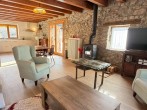 Stone walls and log burner Stone walls and log burner